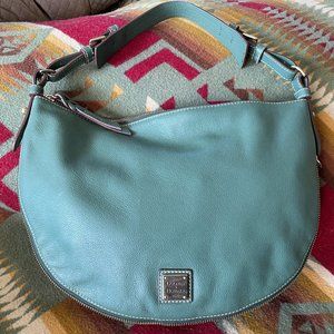 Dooney And Bourke Sage Green Leather Luna Handbag - image 1